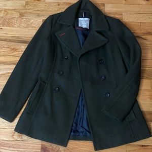 TOMMY HILFIGER Dark Green Pea Coat